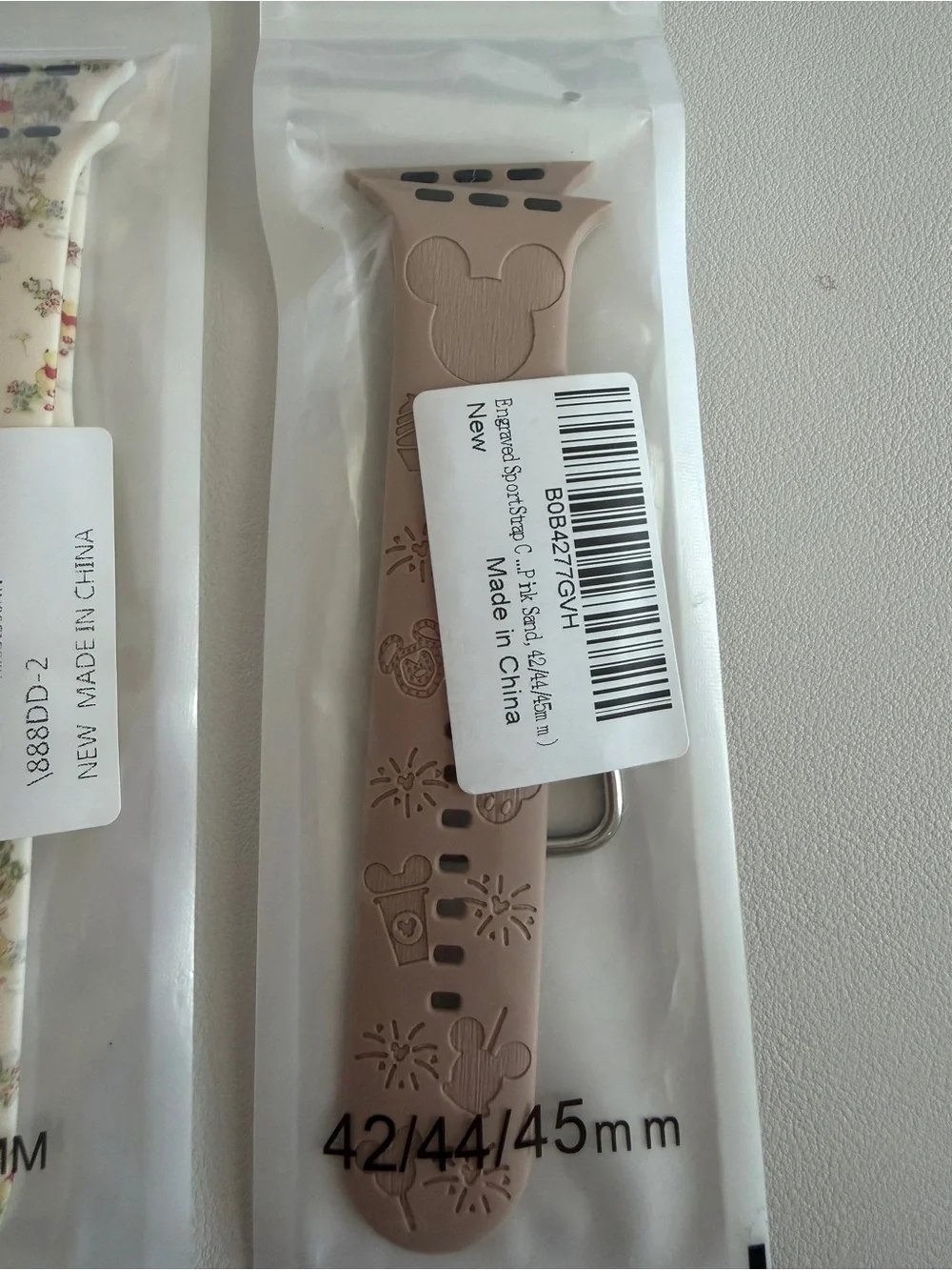 NWT Disney Silicone Apple Watch Bands